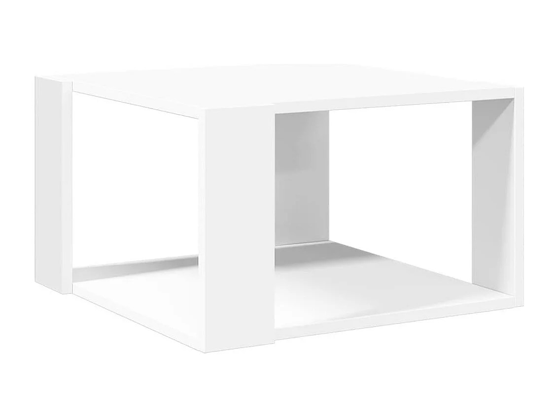 Julissa Salontafel Wit 51,5x51,5x30 cm Bewerkt Hout