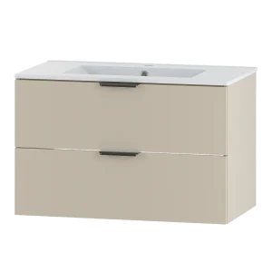 Kasjmier badkamerset 80 cm Kast met wastafel Pile Kasjmier badkamerset 80 cm Kast met wastafel Pile