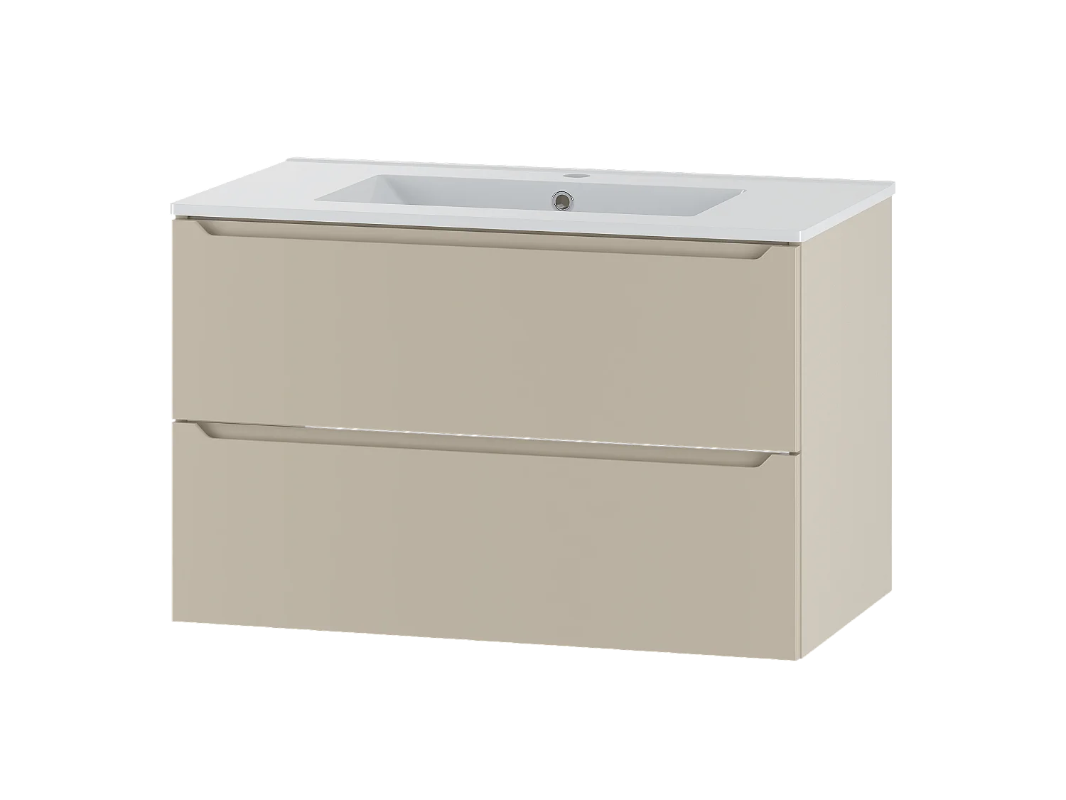 Kasjmier badkamerset 80 cm Kast met wastafel Etna