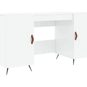 Jan Bureau 140x50x75 cm bewerkt hout hoogglans wit Jan Bureau 140x50x75 cm bewerkt hout hoogglans wit