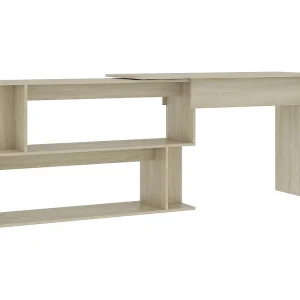 Jakobstad Hoekbureau 200x50x76 cm bewerkt hout sonoma eikenkleurig Jakobstad Hoekbureau 200x50x76 cm bewerkt hout sonoma eikenkleurig