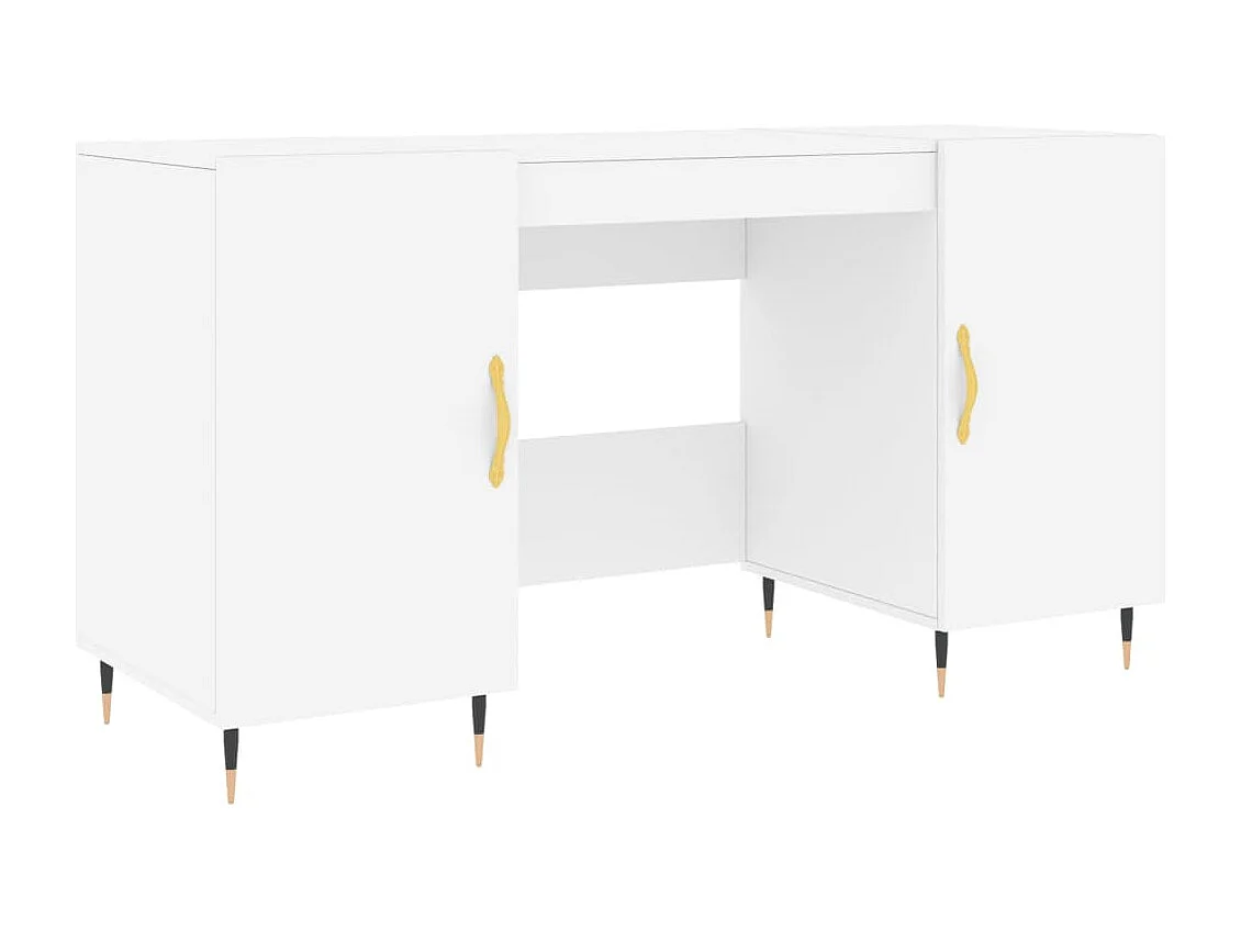 Kahina Bureau 140x50x75 cm bewerkt hout wit
