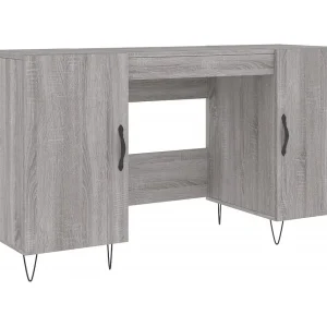 Jett Bureau 140x50x75 cm bewerkt hout grijs sonoma eikenkleurig Jett Bureau 140x50x75 cm bewerkt hout grijs sonoma eikenkleurig