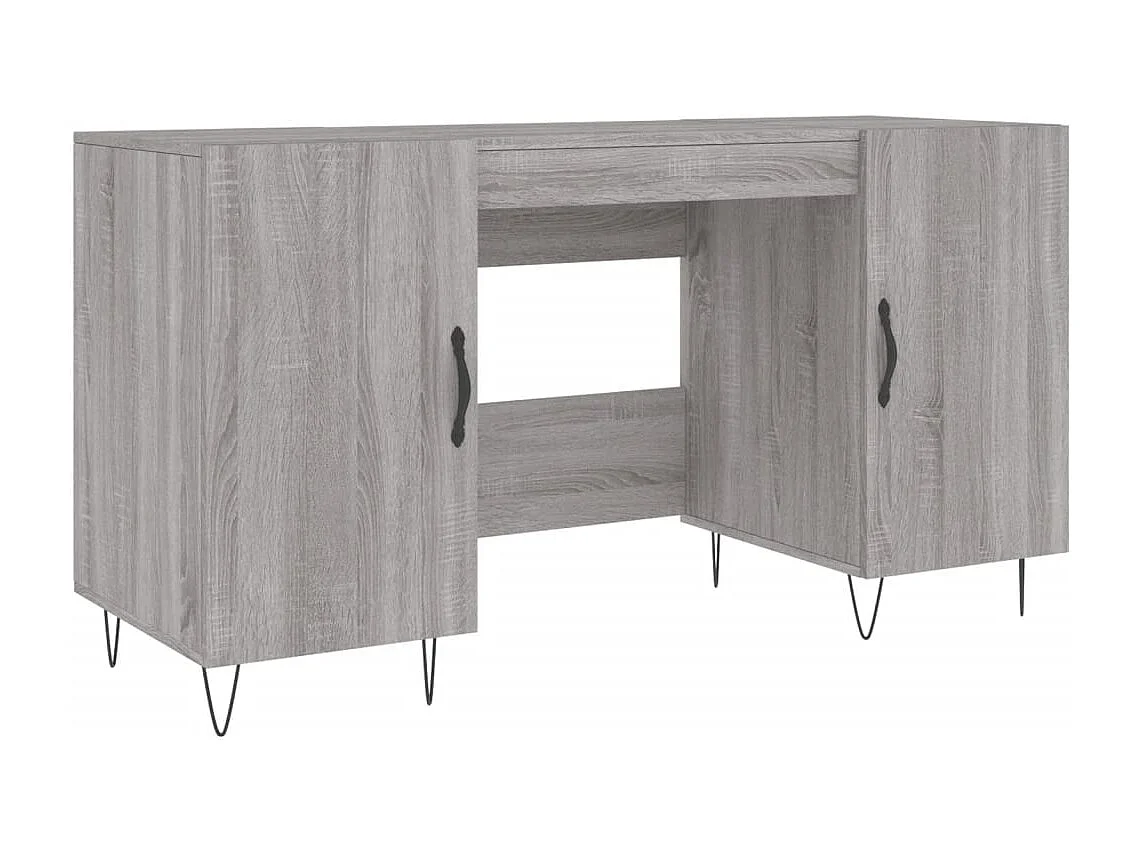 Jett Bureau 140x50x75 cm bewerkt hout grijs sonoma eikenkleurig