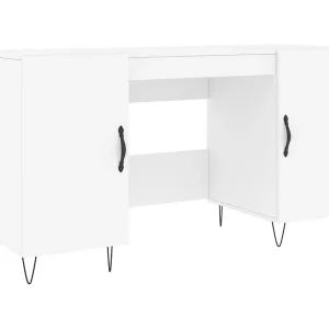 Jett Bureau 140x50x75 cm bewerkt hout wit Jett Bureau 140x50x75 cm bewerkt hout wit