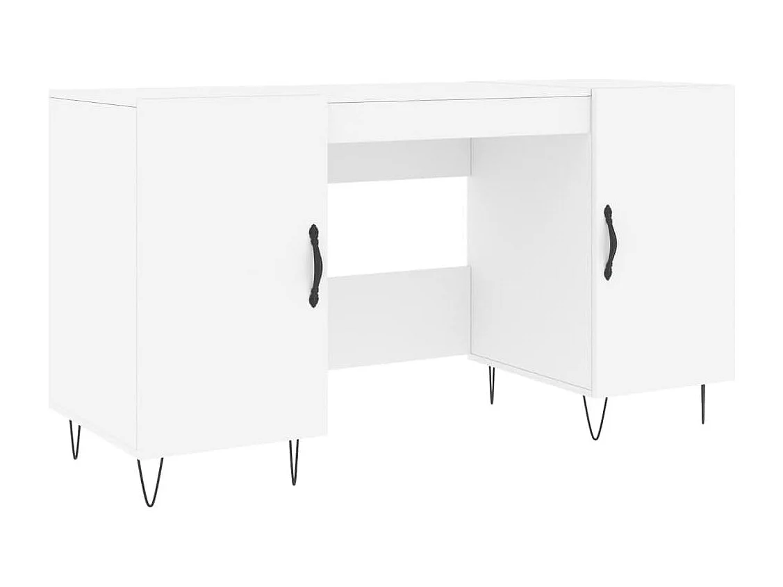 Jett Bureau 140x50x75 cm bewerkt hout wit