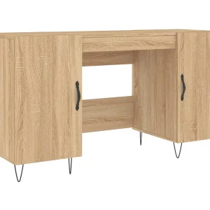 Jett Bureau 140x50x75 cm bewerkt hout sonoma eikenkleurig Jett Bureau 140x50x75 cm bewerkt hout sonoma eikenkleurig