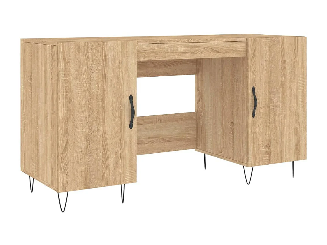 Jett Bureau 140x50x75 cm bewerkt hout sonoma eikenkleurig