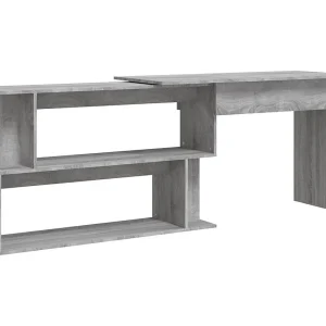 Jakobstad Hoekbureau 200x50x76 cm bewerkt hout grijs sonoma eiken Jakobstad Hoekbureau 200x50x76 cm bewerkt hout grijs sonoma eiken