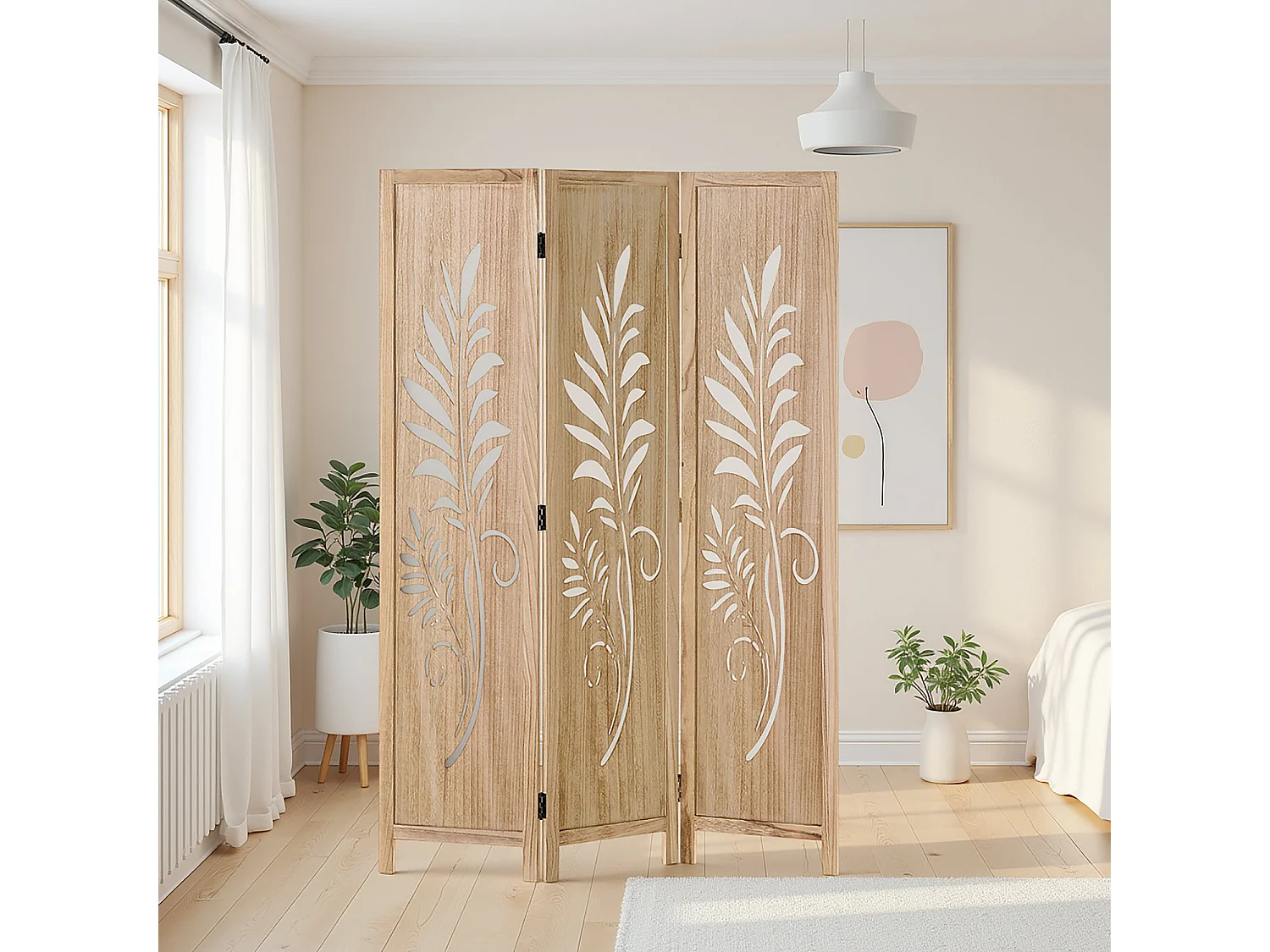 Kamerscherm 170x120x2,0 cm Natuurlijk Natural Design