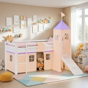 Hoogslaper voor kinderen 90×200 cm wit Hoogslaper voor kinderen 90×200 cm wit
