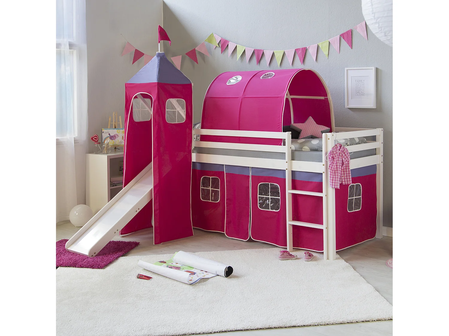 Hoogslaper 90x200 cm Roze