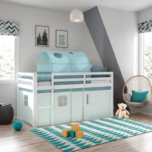 Hoge Bed 90×200 cm Groene Kabine Hoge Bed 90×200 cm Groene Kabine