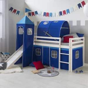 Hoogslaper 207,5x228x219,5 cm Wit blauw Hoogslaper 207,5x228x219,5 cm Wit blauw