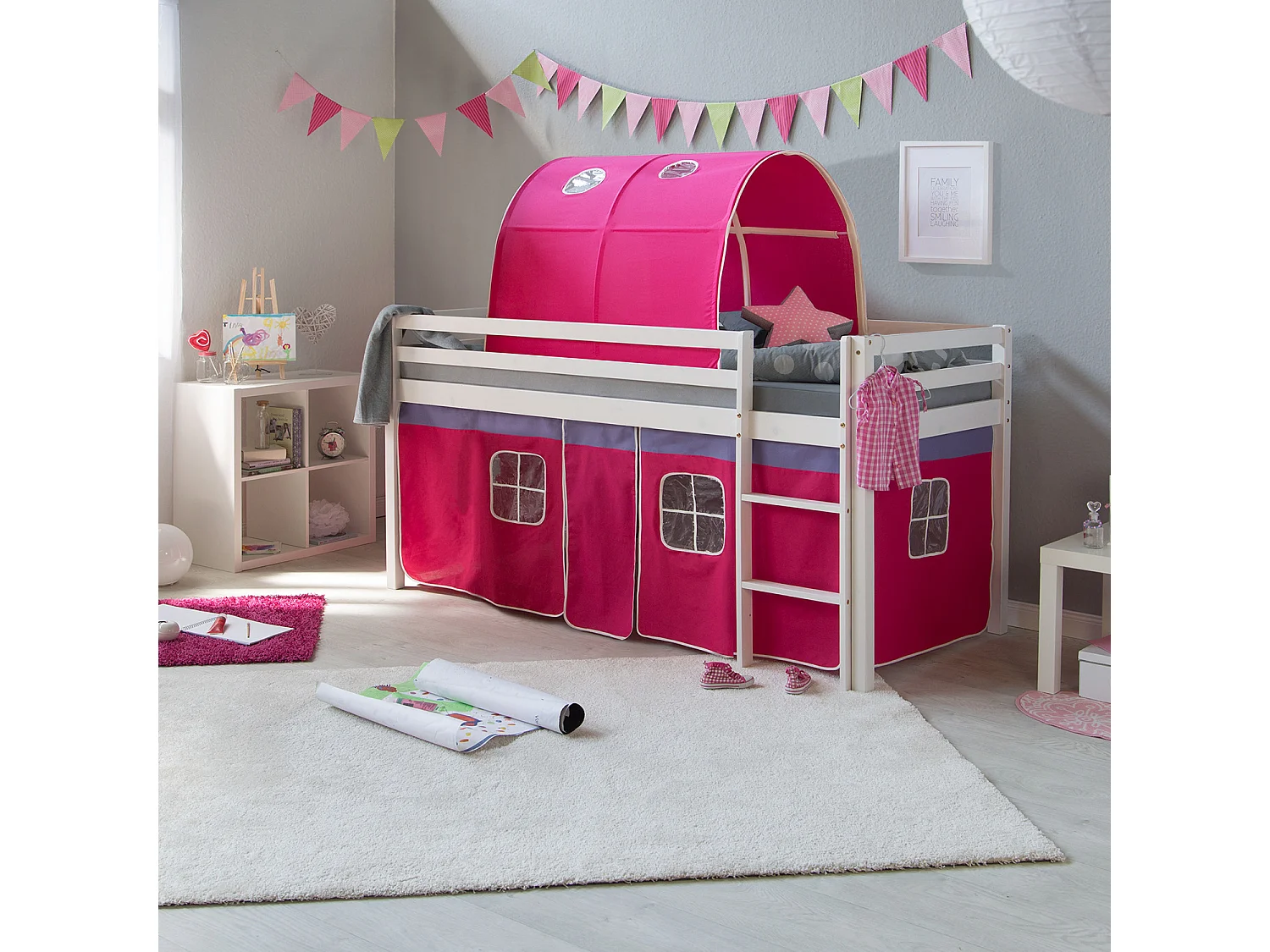 Hoogslaper 90x200 cm Roze
