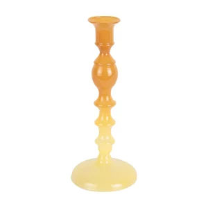Kandelaar Mecer – 9x9x22.5 cm – Geel Kandelaar Mecer – 9x9x22.5 cm – Geel