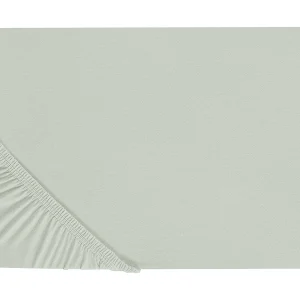 Hoeslaken katoen lichtgroen 160 x 200 cm JANBU