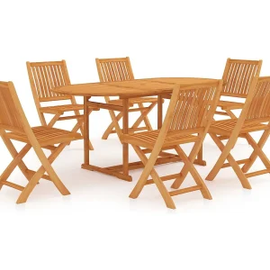Kari 7-delige Tuinset massief teakhout Kari 7-delige Tuinset massief teakhout