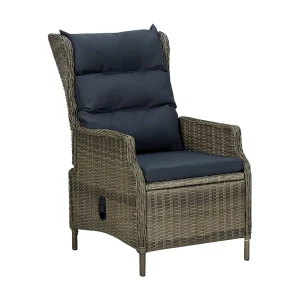 Jarek  9-delige Tuinset met kussens poly rattan bruin