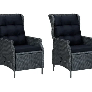 Kalren 9-delige Tuinset met kussens poly rattan donkergrijs Kalren 9-delige Tuinset met kussens poly rattan donkergrijs