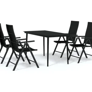 Jarlik  5-delige Tuinset zwart