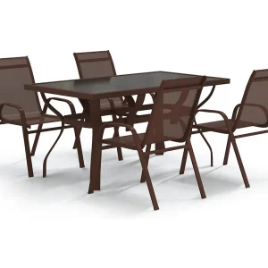 Katie Belle 5-delige Tuinset bruin en zwart Katie Belle 5-delige Tuinset bruin en zwart