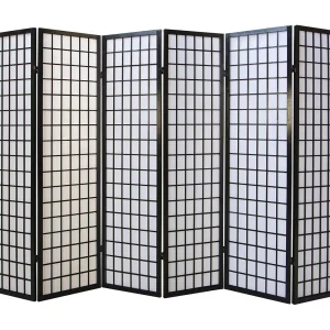 Kamerscherm 264x175x2,2 cm zwart Shoji Kamerscherm 264x175x2,2 cm zwart Shoji