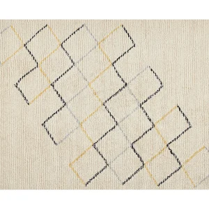 Katoenen Vloerkleed beige 160 x 230 cm TEZPUR