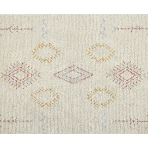Katoenen Vloerkleed beige 140 x 200 cm BETTIAH Katoenen Vloerkleed beige 140 x 200 cm BETTIAH