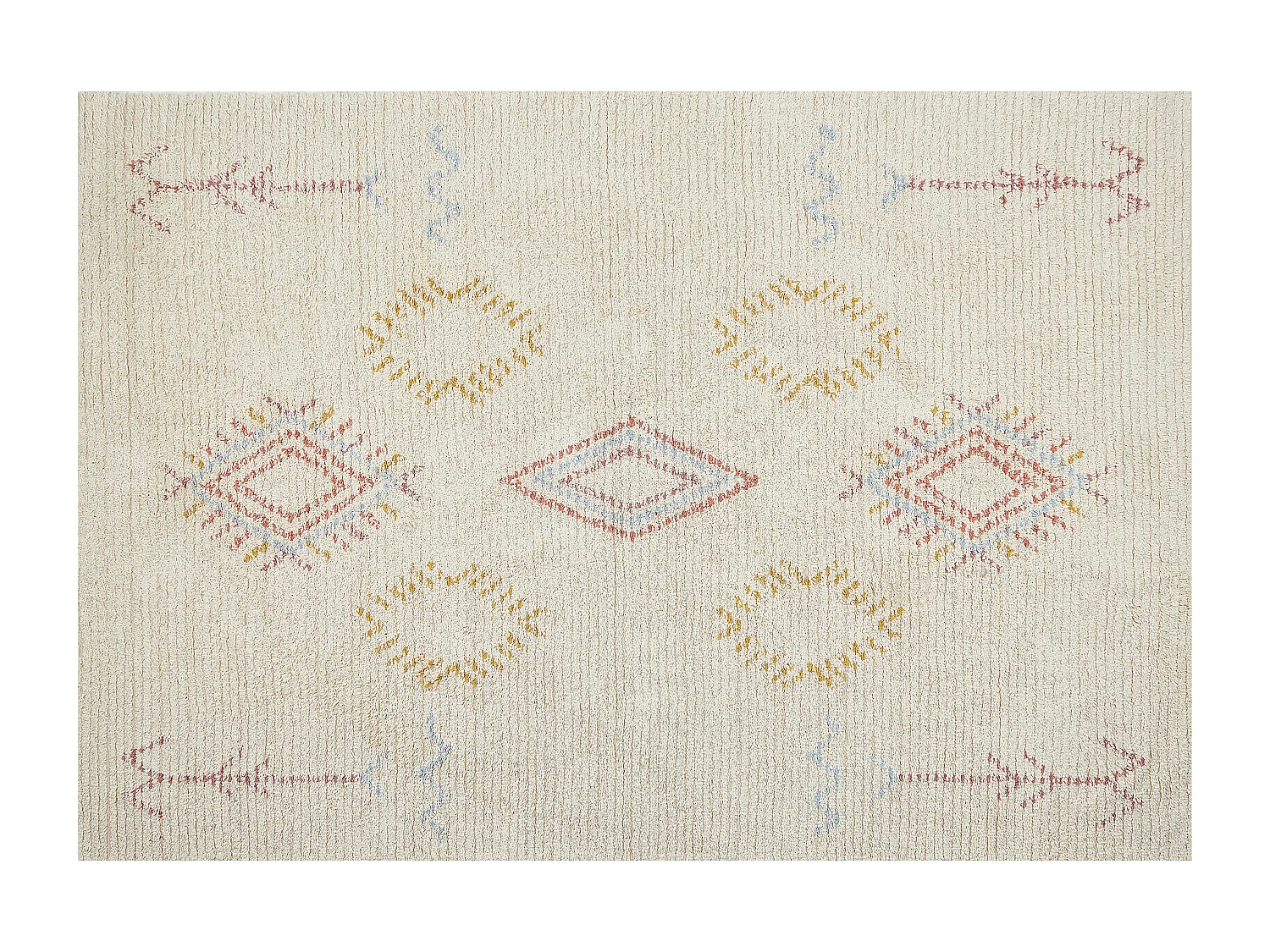 Katoenen Vloerkleed beige 140 x 200 cm BETTIAH