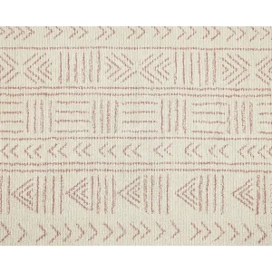 Katoenen Vloerkleed beige en roze 140 x 200 cm EDIRNE Katoenen Vloerkleed beige en roze 140 x 200 cm EDIRNE