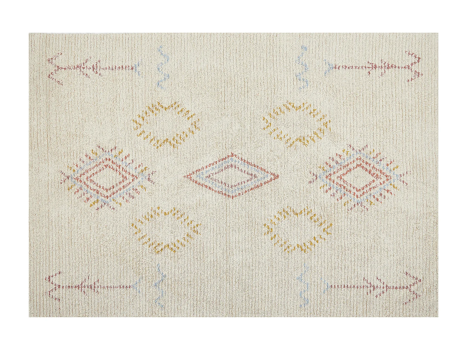 Katoenen Vloerkleed beige 160 x 230 cm BETTIAH