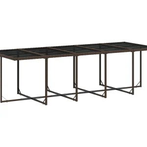 Jeffersontown 11-delige Tuinset met kussens poly rattan bruin Jeffersontown 11-delige Tuinset met kussens poly rattan bruin