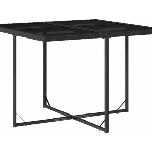 Jeroen  9-delige Tuinset poly rattan zwart