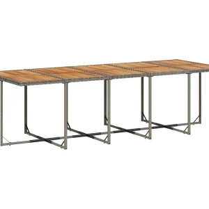 Jesse  11-delige Tuinset met kussens poly rattan grijs