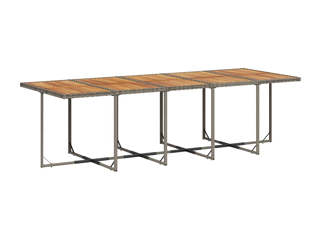 Jesse 11-delige Tuinset met kussens poly rattan grijs