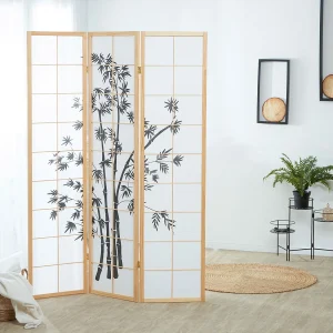 Kamerscheider 132x2x179 cm natuurlijk hout Shoji Kamerscheider 132x2x179 cm natuurlijk hout Shoji