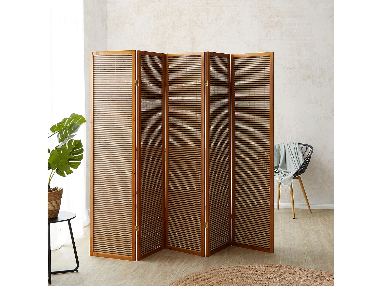 Kamerscheiding 220x2,2x175 cm bruin