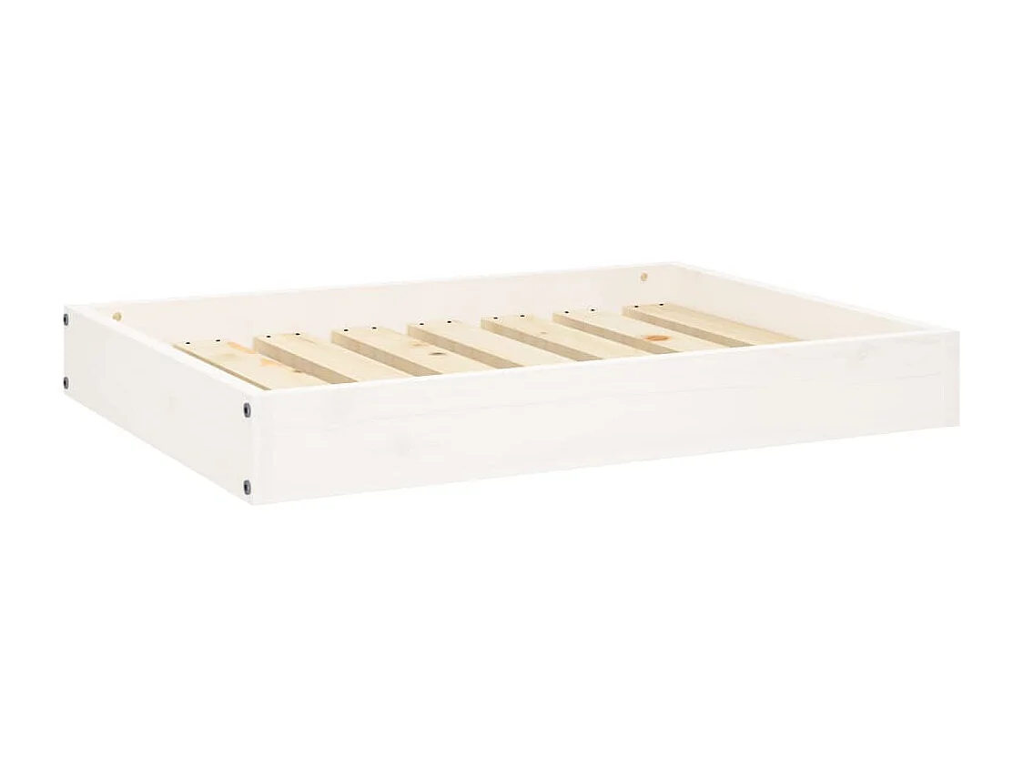 Karlee Hondenmand 71,5x54x9 cm massief grenenhout wit