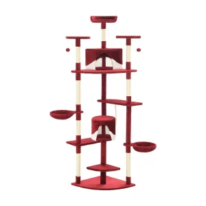 Junction City Kattenkrabpaal met sisal krabpalen 203 cm rood en wit Junction City Kattenkrabpaal met sisal krabpalen 203 cm rood en wit