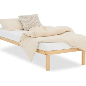 Houten Bed 90×200 cm Natuurlijk Houten Bed 90×200 cm Natuurlijk