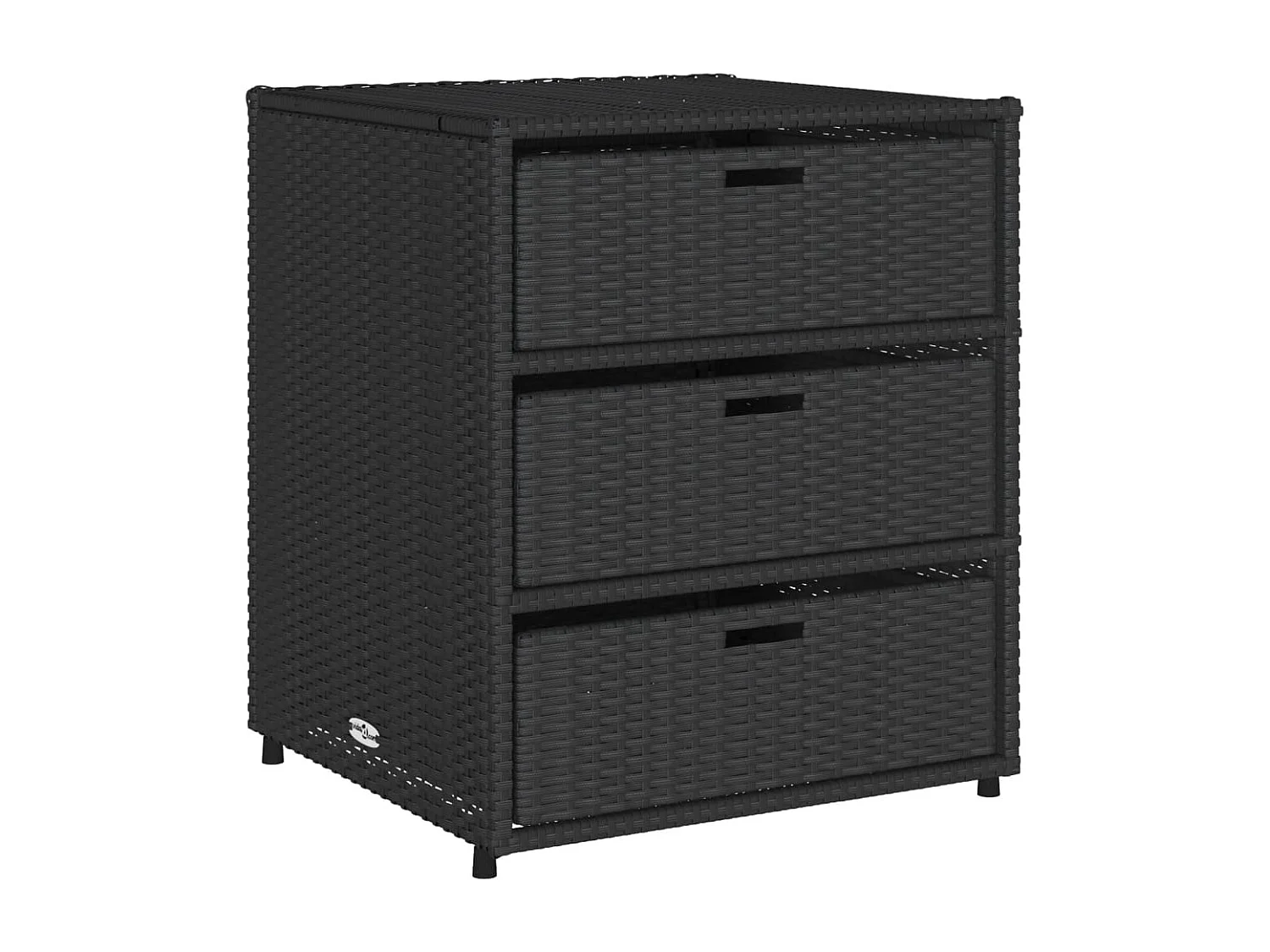 Holiday Tuinkast 55x59x69 cm poly rattan zwart