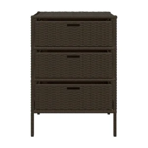Holiday Tuinkast 55x59x80 cm poly rattan bruin Holiday Tuinkast 55x59x80 cm poly rattan bruin
