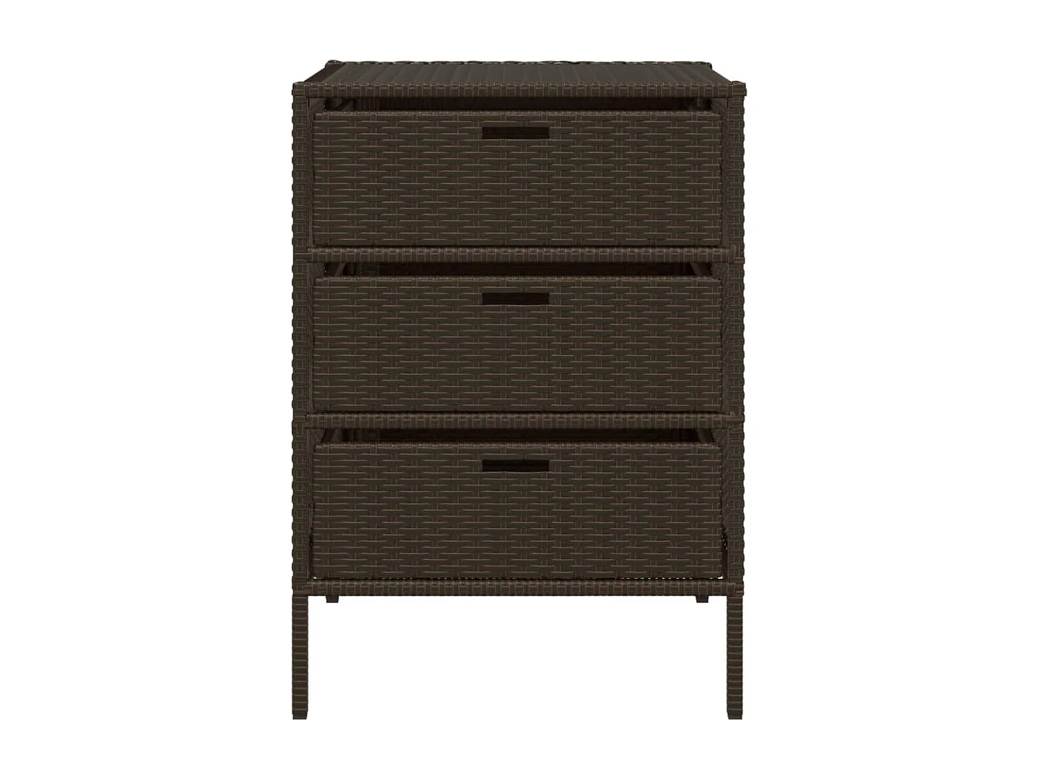 Holiday Tuinkast 55x59x80 cm poly rattan bruin