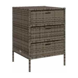 Holiday Tuinkast 55x59x80 cm poly rattan grijs Holiday Tuinkast 55x59x80 cm poly rattan grijs