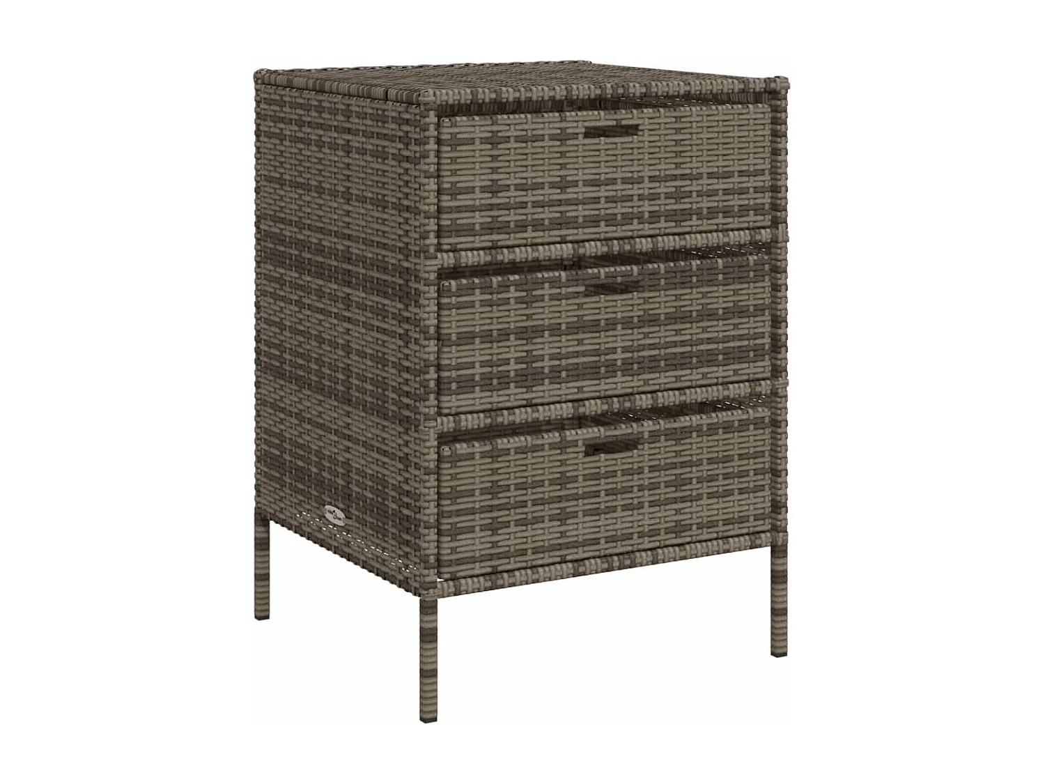 Holiday Tuinkast 55x59x80 cm poly rattan grijs
