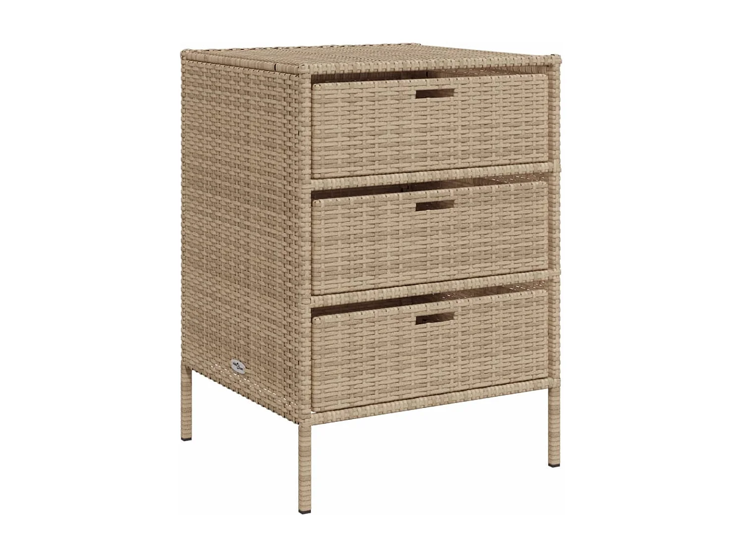 Holiday Tuinkast 55x59x80 cm poly rattan beige