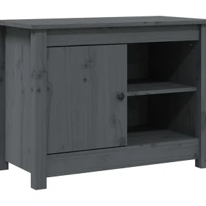 Jean-Gabriel  Tv-meubel 70×36,5×52 cm massief grenenhout grijs