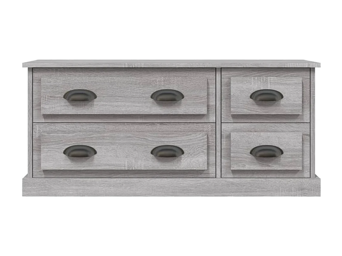 Joeri Tv-meubel 100x35,5x45 cm bewerkt hout grijs sonoma eikenkleurig
