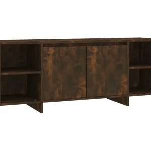 Isolde Tv-meubel 130x35x50 cm bewerkt hout gerookt eikenkleurig Isolde Tv-meubel 130x35x50 cm bewerkt hout gerookt eikenkleurig